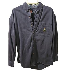 Vintage Chaps Ralph Lauren Button Down Shirt Mens Medium Crown Crest Cotton
